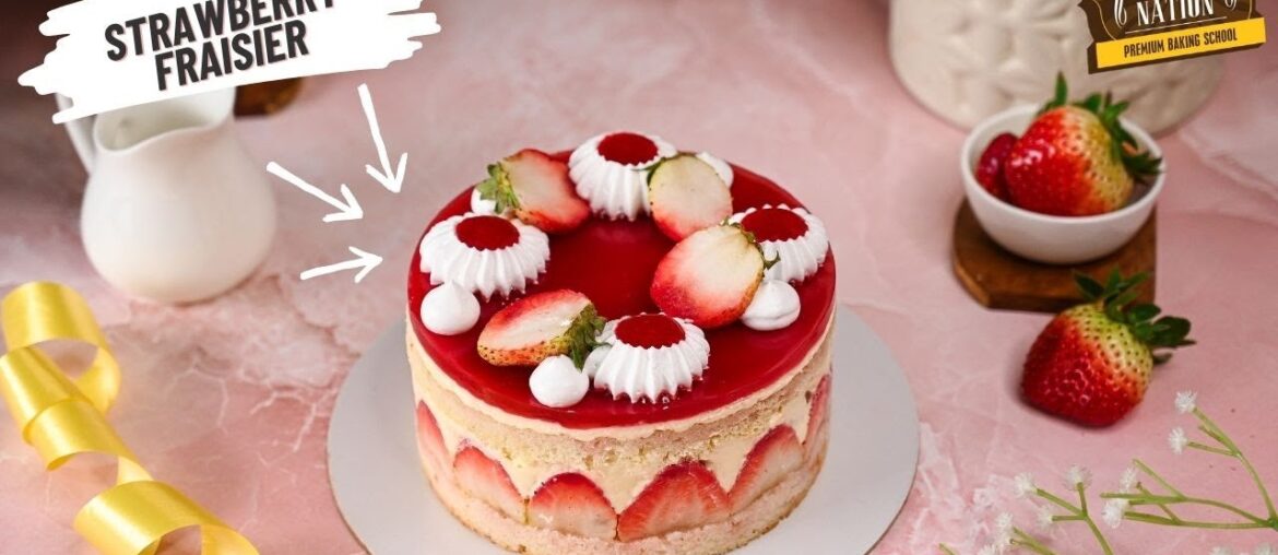 Try This French Cake at Home - Strawberry Fraisier Recipe | Easy Recipe | Truffle Nation