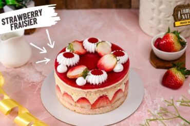 Try This French Cake at Home - Strawberry Fraisier Recipe | Easy Recipe | Truffle Nation