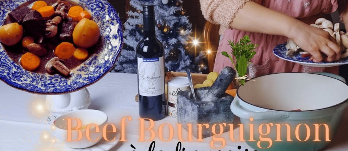 Recipe for French-style beef bourguignon