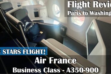 Flight Review CDG-IAD Air France Business Class A350-900 - 4.3 STARS - Extra Large Bulkhead Seat