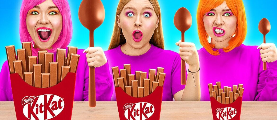 EXTREME 1000 LAYERS FOOD CHALLENGE || Hacks by 123GO! CLOBAL