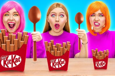 EXTREME 1000 LAYERS FOOD CHALLENGE || Hacks by 123GO! CLOBAL