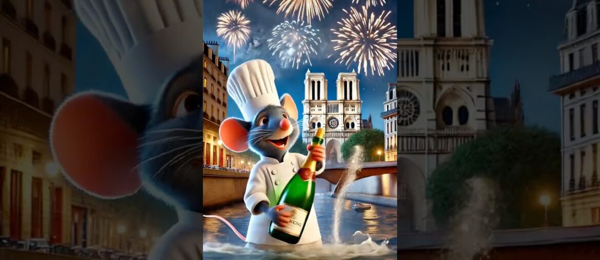 RATATOUILLE CELEBRATES THE GRAND REOPENING OF NOTRE-DAME DE PARIS! #notredame #ratatouille #cartoon