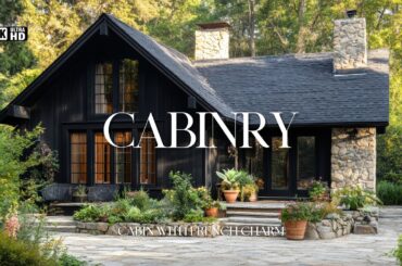 The Cottage living: rustic log cabin with french house inspired