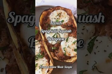 French Spaghetti Squash Bolognese Recipe
