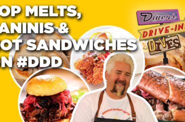 Top Melts, Paninis and Hot Sandwich Videos on #DDD | Diners, Drive-Ins, and Dives | Food Network