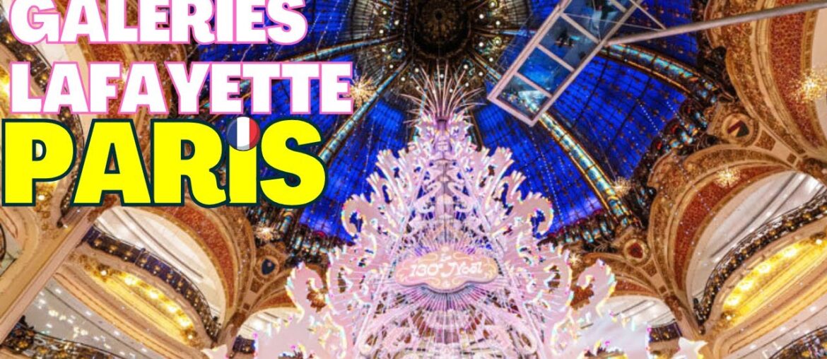 Magical Luxury Galeries Lafayette Shopping dream, in Paris, France,