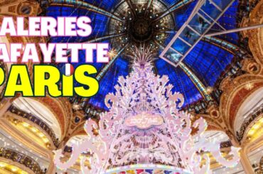 Magical Luxury Galeries Lafayette Shopping dream, in Paris, France,