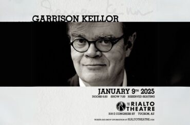 Garrison Keillor Tonight at Rialto Theatre on January 9th
