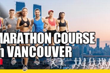 Marathon course at Vancouver Marathon