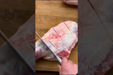 Rustic Delights: Tender Lamb Thighs with Nature's Own French Fries #food #villagecooking #cooking