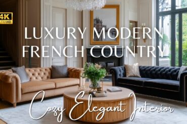Modern Luxury Homes Meets French Country: Seamless Indoor-Outdoor Living & Cozy Elegant Interiors