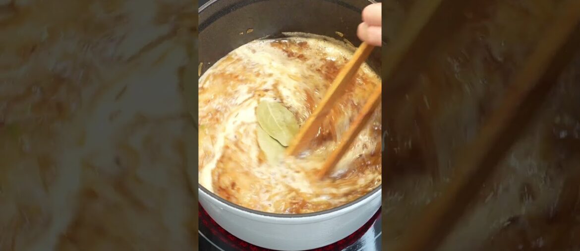 Easy French Onion Soup Recipe: Golden Cheese, Rich Broth! #shorts Easy French Onion Soup Recipe: Golden Cheese, Rich Broth! #shorts
