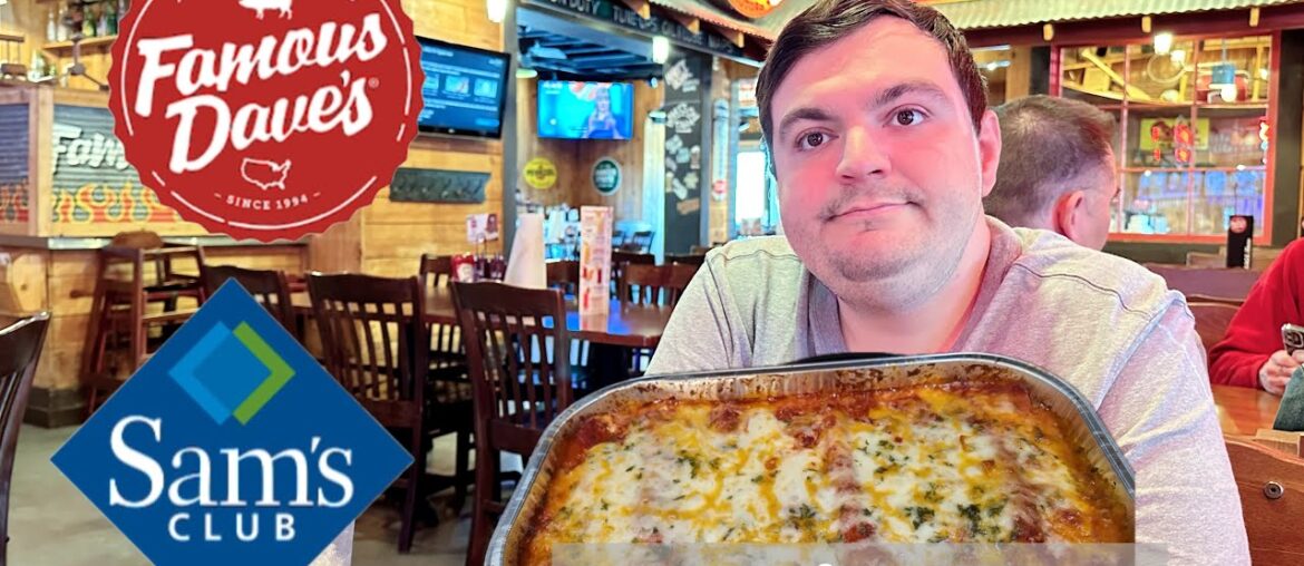 Famous Dave’s BBQ For Lunch | Sam’s Club Shopping And Trying Sam’s Manicotti For Dinner