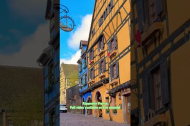 Riquewihr France! Alsace Wine Route #alsace #alsacefrance #alsacewine #riquewihr #france #Fracetrip