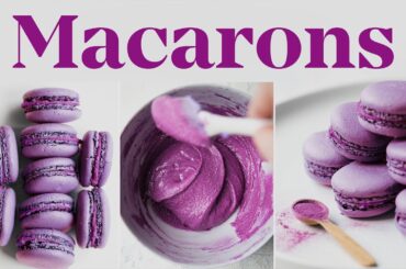 Dreamy Violet Macarons | HOW TO MAKE FRENCH MACARONS | No-Fail Recipe