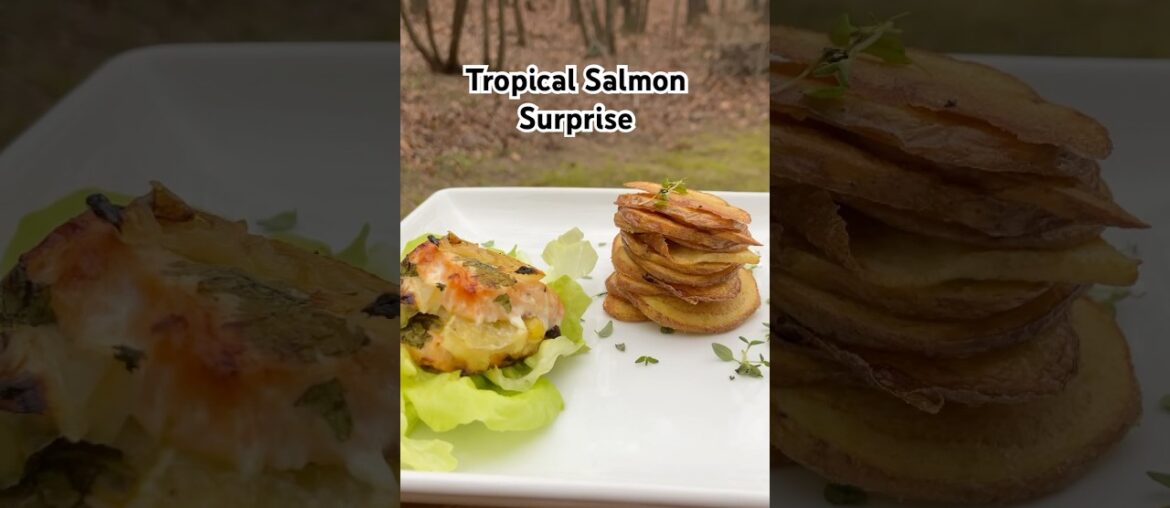 Salmon Surprise: A Fresh and Exotic Recipe! #tropicalsalmon #salmonrecipe #freshandexotic #lemon