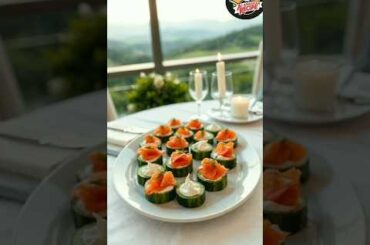 Elegant and Easy Hors d'Oeuvres(Part 2)#appetizers #cooking #gourmet #partyfood #easyrecipes#shorts