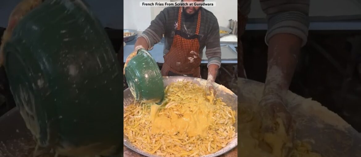 French Fries From Scratch at Gurudwara #langar #frenchfries #gurudwara #langar #langarsewa