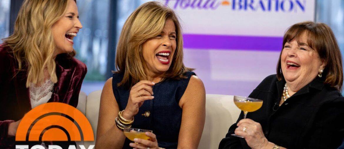 Ina Garten gives a special cocktail toast to Hoda Kotb on TODAY