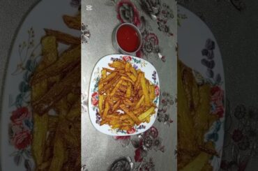 french fries recipe #viralvideo #food #crispypotatobites #shortvideo #subscribe