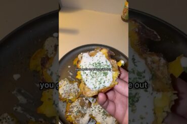 Gameday smashed potatoes with @DeansDipOfficial #trending #food #shorts