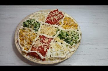 French salad is a must-cook and please the family.