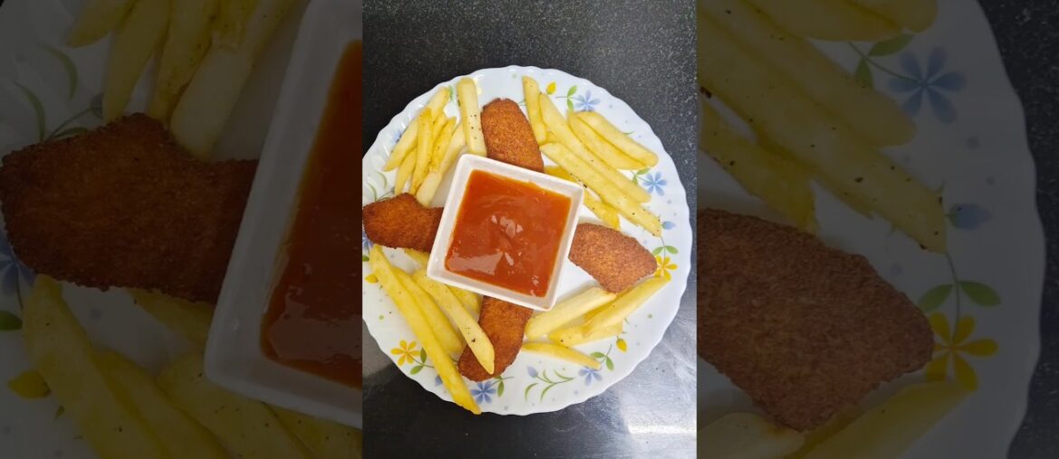 Chicken nuggets & french fries #evening snack item #pls subscribe