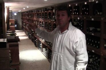 Loubet presents his wine cellar