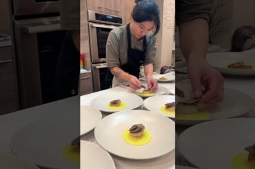 Roasted Scallops with Black Truffle #scallops #truffle #chef