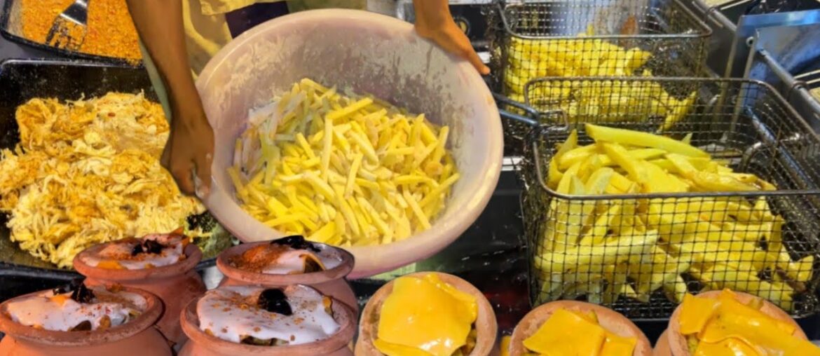 Crispy French Fries Making on Clay Pot | How to Make Perfect Crispy French Fries | Street Food Fries Crispy French Fries Making on Clay Pot | How to Make Perfect Crispy French Fries | Street Food Fries