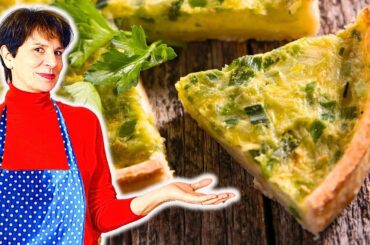 How To Cook A Traditional French Leek Tart - Tarte Aux Poireaux