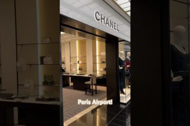 You can shop luxury brands at Paris Airport. #louisvutton #chanel #coach #gucci