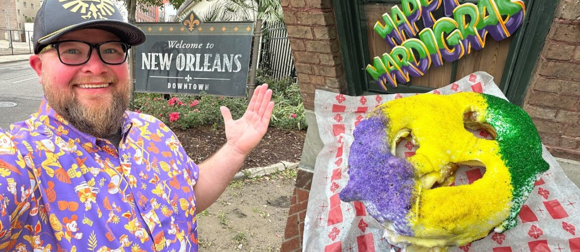 New Orleans 2025 | French Quarter Tour & Brennan’s Breakfast | The BEST King Cake | Mardi Gras 2025