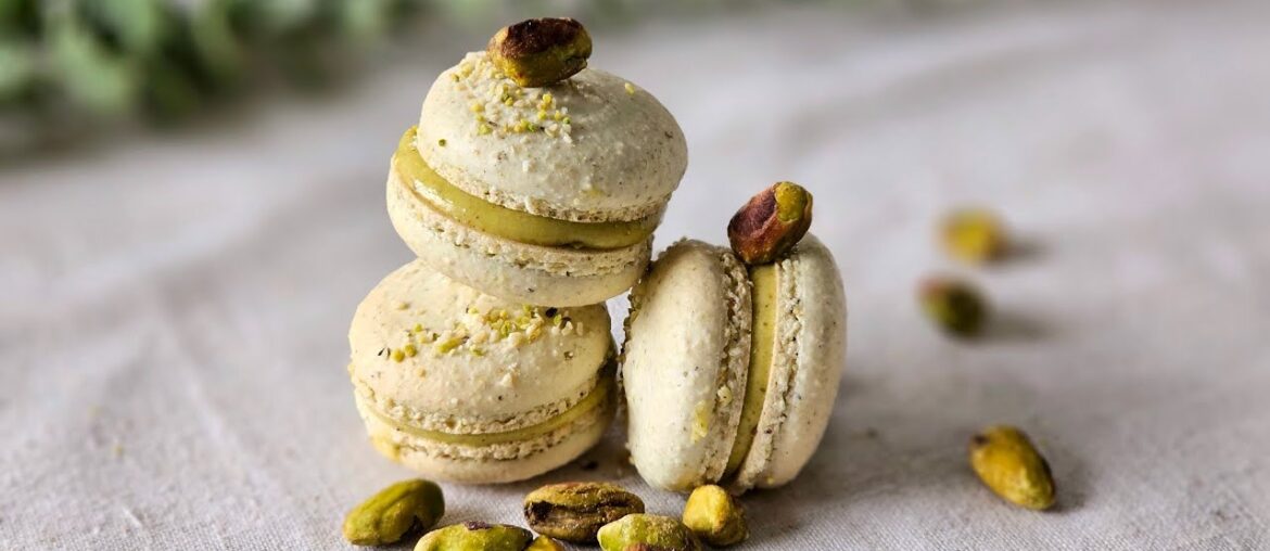 Perfect Pistachio Macarons with Pistachio Ganache Recipe | ASMR Baking Perfect Pistachio Macarons with Pistachio Ganache Recipe | ASMR Baking