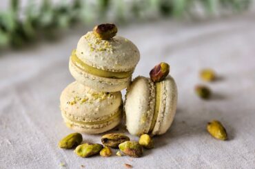 Perfect Pistachio Macarons with Pistachio Ganache Recipe | ASMR Baking