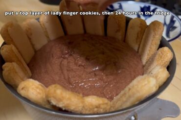 Making Chocolate charlotte for Christmas #dessert #cooking