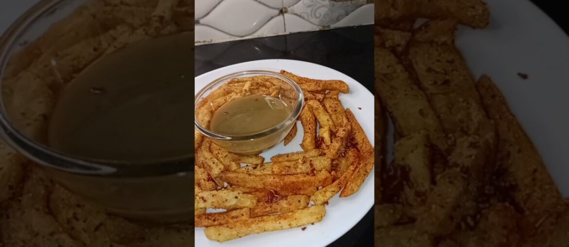 French fry recipe #youtubeshorts #shortvideo #shortsfeed #streetfood #frenchfries #shorts #potato