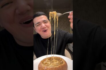 French onion soup with sourdough bread