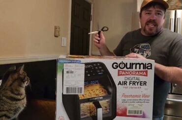 Gourmia 6 qt panorama digital 12 in 1 air fryer. Christmas sale. $50