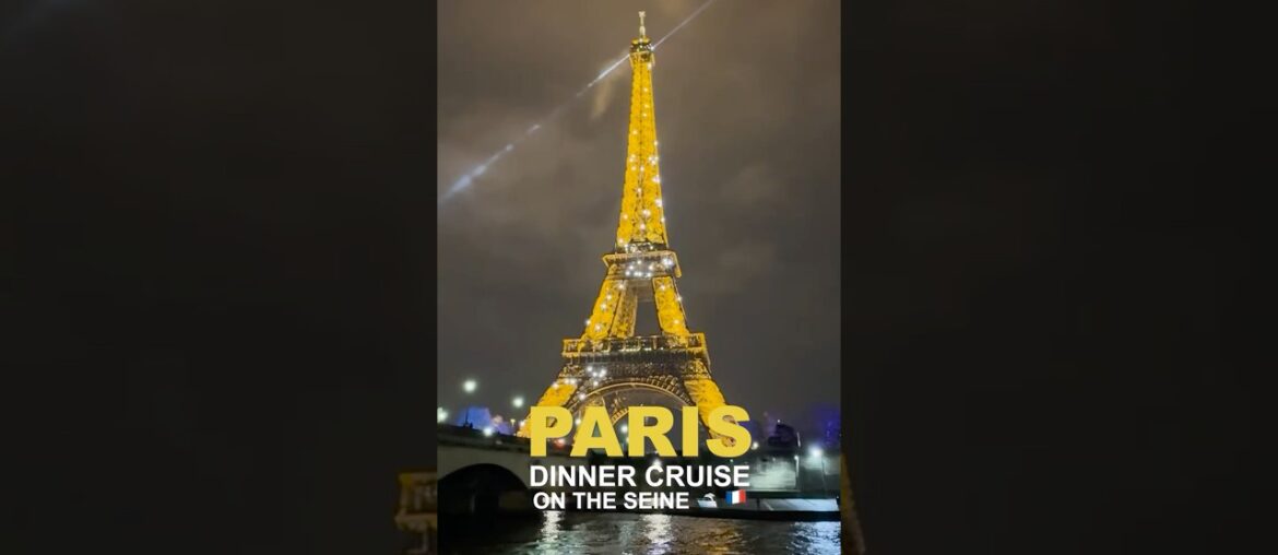 Upscale Paris dinner cruise on the Seine River #eiffeltower #travel #food