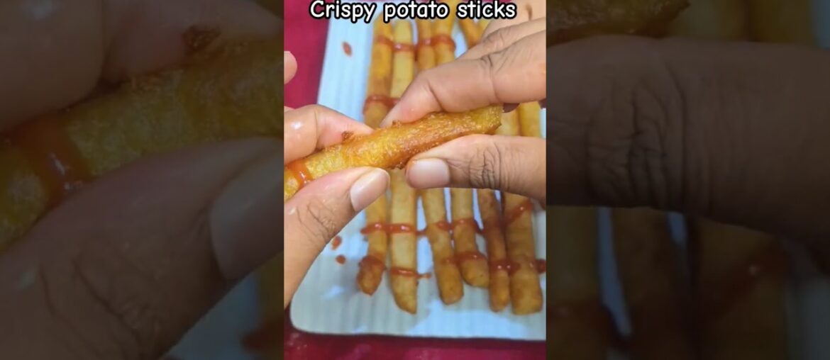 Crispy potato sticks #shorts #trendingfood #chips #potatosticks #French fries #potatofingers