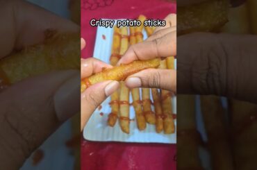 Crispy potato sticks #shorts #trendingfood #chips #potatosticks #French fries #potatofingers
