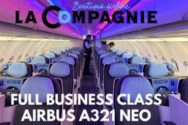 LA COMPAGNIE AIRBUS A321NEO (Business) | New York - Paris | Flight Review