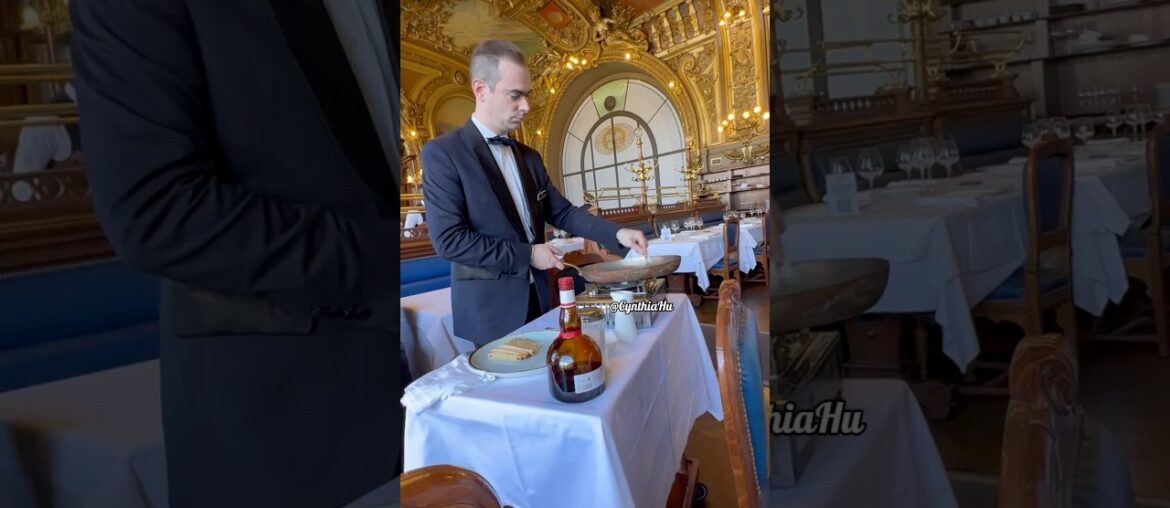 A fancy restaurant in Paris.