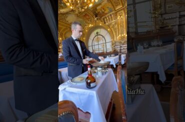 A fancy restaurant in Paris.