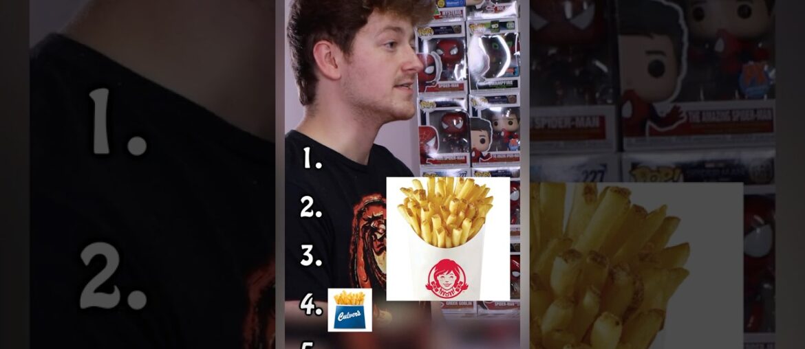 Blind Rank These Fast Food French Fries! #fastfood #mcdonalds #ranking #fyp #frenchfries #tacobell