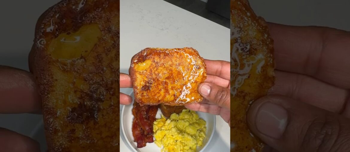 Sweet Potato Poundcake French Toast. Recipe in COMMENTS. #snackchat #simplebites