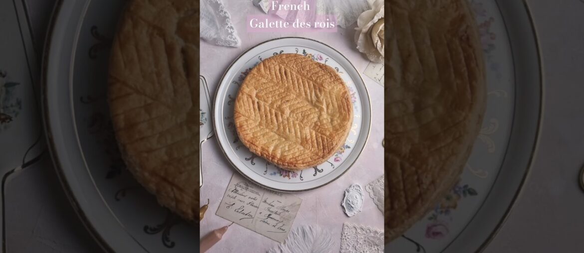 French Galette des rois , King cake , french cuisine , traditional