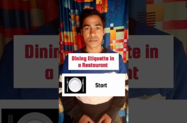 Dining etiquette in a restaurant #english #spokenenglish #shorts